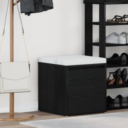 vidaXL Fiókos szekrény fiókkal Fekete tölgy 40, 5 x 40 x 40 cm Faanyag (862792)