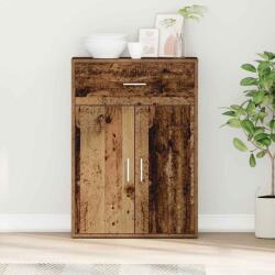 vidaXL Széf fiókkal Öreg fa 60 x 30 x 84 cm Faanyag (871425)