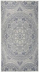 vidaXL kék mintás lapos szövésű kültéri szőnyeg 80 x 150 cm (340827)