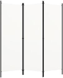 vidaXL fehér 3 paneles paraván 150 x 180 cm (320715)
