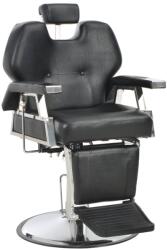 vidaXL fekete műbőr fodrászszék 72 x 68 x 98 cm (110167)