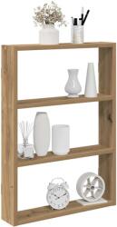 vidaXL kézműves tölgy színű szerelt fa fali polc 43 x 9 x 60 cm (860057)
