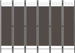 vidaXL antracitszürke 6 paneles paraván 240 x 180 cm (320713)