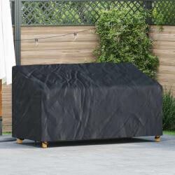 vidaXL Kerti Pad Borító Fekete 185 x 85 x 65 / 94 cm 420D Oxford Szövet (4105955)