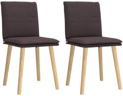 vidaXL 2 db sötétbarna szövet étkezőszék (4101259)