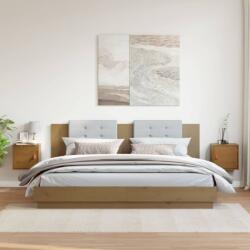 vidaXL 2 db mézbarna tömör fenyőfa faliszekrény 31, 5 x 30 x 30 cm (818362)