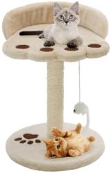 vidaXL bézs/barna macskabútor szizál kaparófával 40 cm (170542)