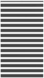 vidaXL zebrafüggönnyel fekete szövetszélesség 120, 9 cm poliészter (4014266)