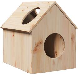 vidaXL Macskaház 41x50x50 cm tömör fa fenyőfa (859295)