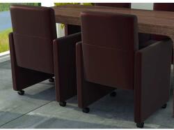 vidaXL 2 db barna műbőr étkezőszék (60348)