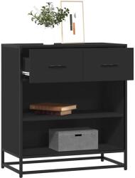 vidaXL Tálalószekrény Fekete 68x35x76 cm Engineered Wood (848984)