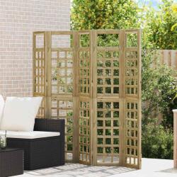 vidaXL Magánszféra Képernyő Méz barna 200 x 180 cm Tömör fenyőfa (3385876)