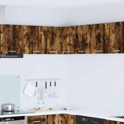 vidaXL Függő szekrény Füstölt tölgy és fehér 57 x 57 x 40 cm Faanyag (884190)