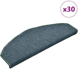 vidaXL 30 db sötétzöld, félkör alakú, nagy lépcsőszőnyeg 65 x 24 x 4 cm (3365757)