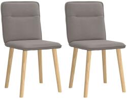 vidaXL 2 db tópszínű szövet étkezőszék (4101226)