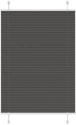 vidaXL pliszírozott redőny fekete 95x100 cm szövetszélesség 94, 4 cm (4015125)