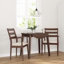 vidaXL 2 db barna tömörfa gumiból készült étkezőszékek párnákkal (4102471)