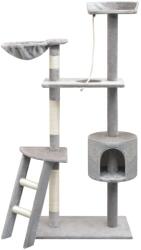 vidaXL szürke macskabútor szizál kaparófákkal 150 cm (170485)