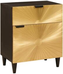 vidaXL Éjjeli asztal fiókkal 50 x 33 x 60 cm Tömör Mangófát (4017836)