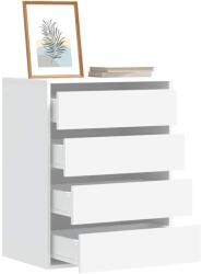 vidaXL fehér szerelt fa fiókos sarokszekrény 60 x 41 x 76 cm (852870)