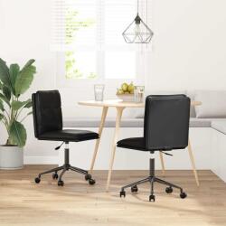 vidaXL 2 db fekete műbőr étkezőszék (3315424)