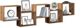 vidaXL antik fa színű szerelt fa fali kockapolc 5 rekeszes színű (860002)