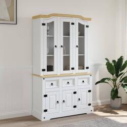 vidaXL Corona fehér tömör mexikói fenyő magasszekrény 112x43x196 cm (355086)