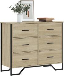 vidaXL sonoma tölgy színű szerelt fa komód 91 x 35, 5 x 74, 5 cm (3295303)