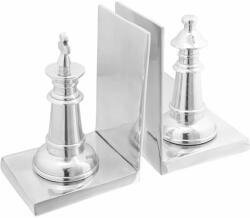 vidaXL Könyvtámaszok 2 pcs Ezüst 11 x 12 x 19, 5 cm Alumínium (42000124)