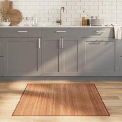 vidaXL természetes bambusz négyzet alakú szőnyeg 100 x 100 cm (376937)