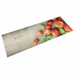 vidaXL mosható paradicsommintás bársony konyhaszőnyeg 60x180 cm (4005621)