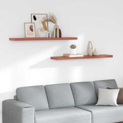 vidaXL Falpolc Falra szerelhető 2 pcs Piros 120 x 23, 5 x 4 cm Faanyag (42019936)