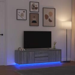 vidaXL szürke sonoma színű TV-szekrény LED-lámpákkal 160, 5x41x50 cm (3328431)