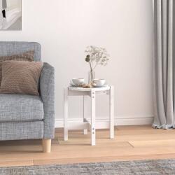 vidaXL fehér tömör fenyőfa dohányzóasztal Ø 42, 5 x 45 cm (822313)