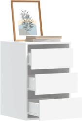 vidaXL fehér szerelt fa fiókos sarokszekrény 40 x 41 x 58 cm (852834)