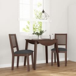 vidaXL 2 db barna tömörfa gumiból készült étkezőszékek párnákkal (4102477)