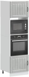 vidaXL Lucca 2 db betonszürke szerelt fa sütőszekrények (3315045)