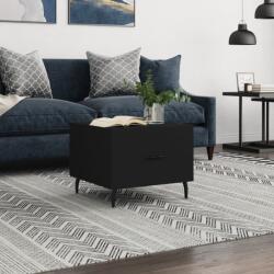 vidaXL fekete szerelt fa dohányzóasztal 50 x 50 x 40 cm (829430)