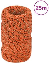 vidaXL narancssárga polipropilén hajókötél 2 mm 25 m (152635)