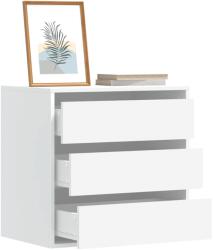 vidaXL fehér szerelt fa fiókos sarokszekrény 60 x 41 x 58 cm (852843)