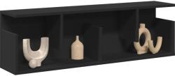vidaXL fekete szerelt fa faliszekrény 100 x 20 x 30 cm (854842)