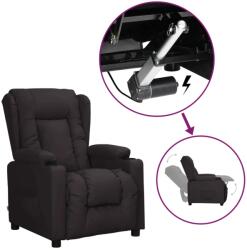 vidaXL fekete műbőr felállást segítő fotel (3093443)