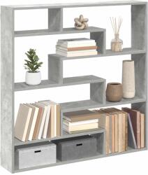 vidaXL betonszürke szerelt fa fali kockapolc 7 rekeszes színű (860025)