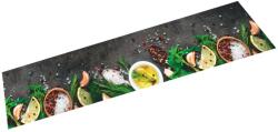 vidaXL mosható fűszermintás bársony konyhaszőnyeg 60 x 300 cm (4005610)