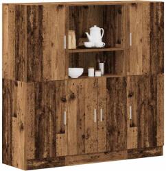 vidaXL 3 részes antik fa szerelt fa konyhaszekrény garnitúra (3324158)
