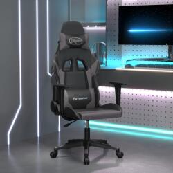 vidaXL fekete és szürke műbőr játékszék (3143691)