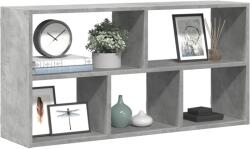 vidaXL betonszürke szerelt fa fali polc 100 x 25 x 50 cm (853275)