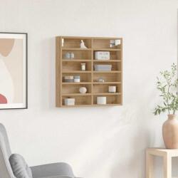 vidaXL Kiállító szekrény Artisan tölgy 60 x 8, 5 x 58 cm Faanyag (869190)