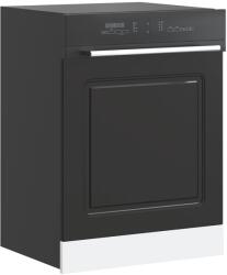 vidaXL mosogatógép panel Kalmar fekete 60x1, 5x67 cm gépesített fa (853658)