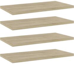 vidaXL 4 db sonoma tölgy színű szerelt fa könyvespolc 40 x 20 x 1, 5 cm (805144)